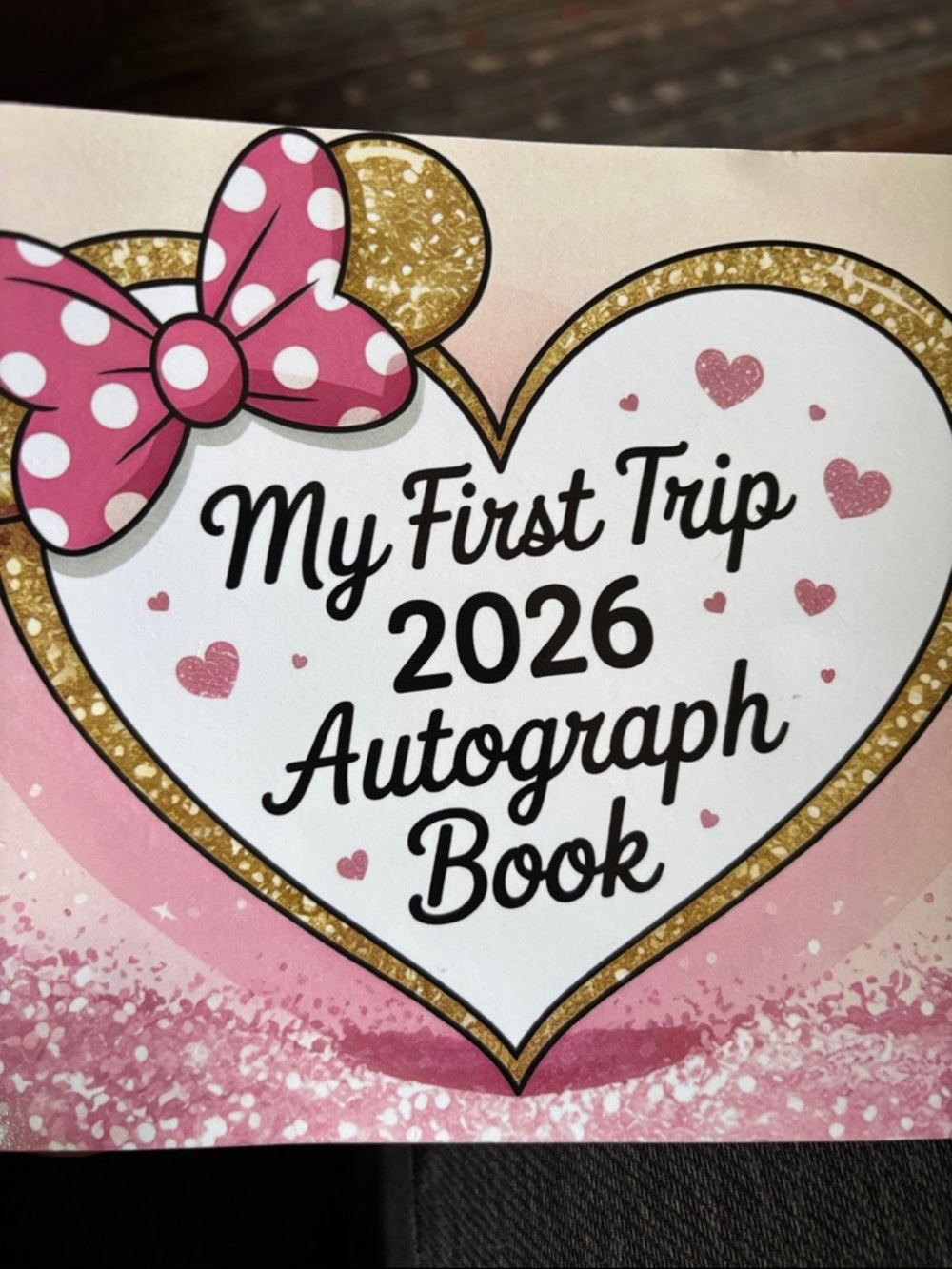 My First Trip 2026 Autograph Book - Pink & Gold
